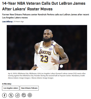 Is King James Losing His Lakers Grip?