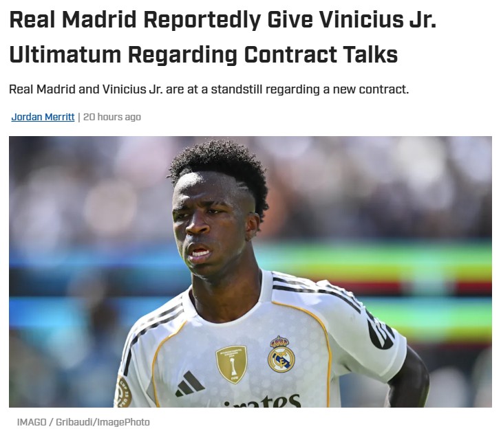 Vini Jr. Faces Real Ultimatum—Stay or Go?