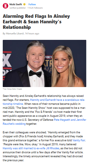 Hannity & Earhardt: Relationship Red Flags?