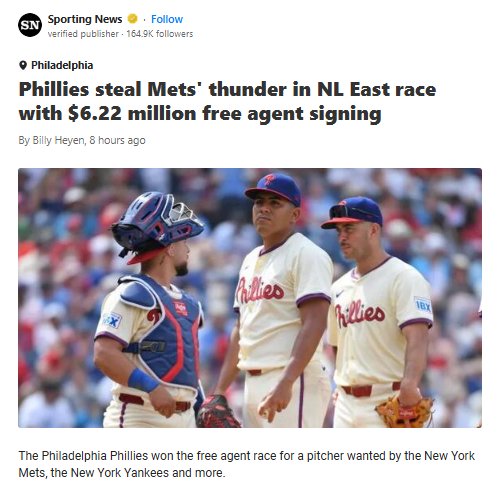 Phillies Snag D-Rob, Mets Fans React