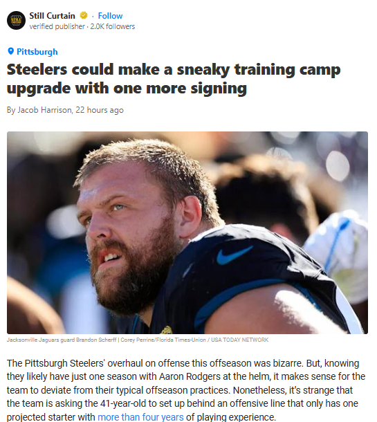 Should the Steelers Roll the Dice on Scherff?