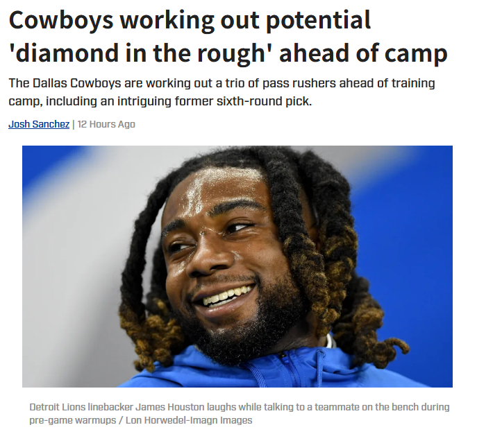 Could James Houston Be Dallas’ Next Gem?