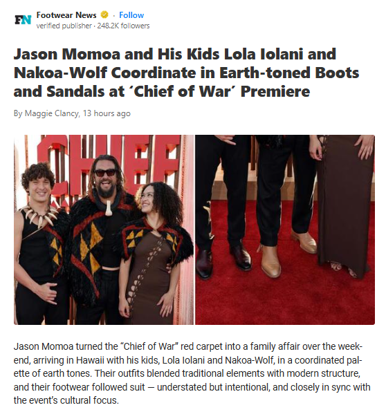 Momoa’s Fam Slays the Red Carpet in Earth Tones