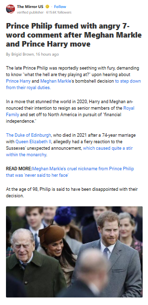 Philip’s Furious Reaction to Sussex Exit 😳