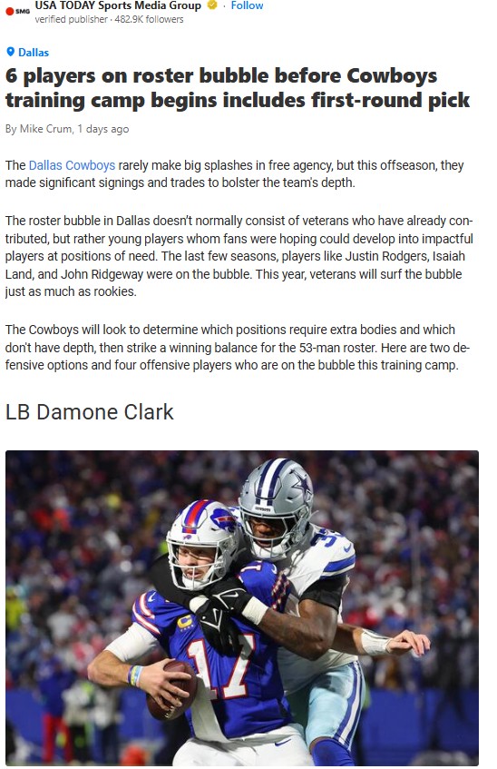First-Rounder on the Roster Bubble?!