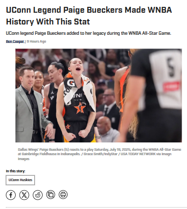Paige Buckets Breaks All-Star Record!