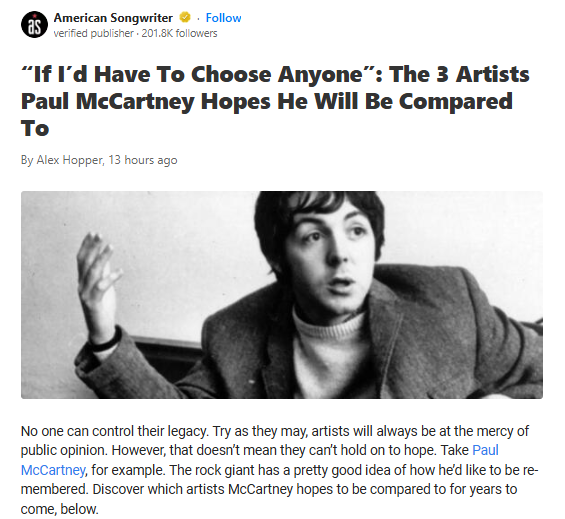 McCartney’s Dream Legacy Revealed 🎤