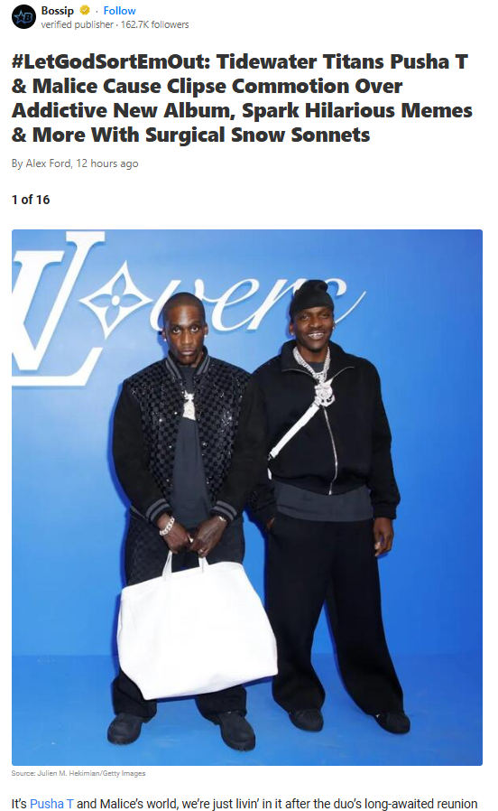 Clipse Reunion Album Sparks Meme Frenzy 🔥