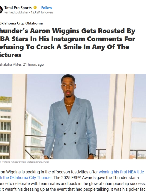 Wiggins’ Poker Face Steals ESPYs Spotlight