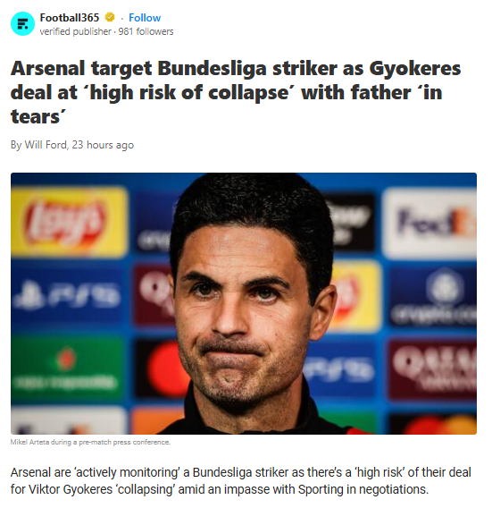 Gunners’ Gyokeres Chase Hits Snag—Plan B Incoming?