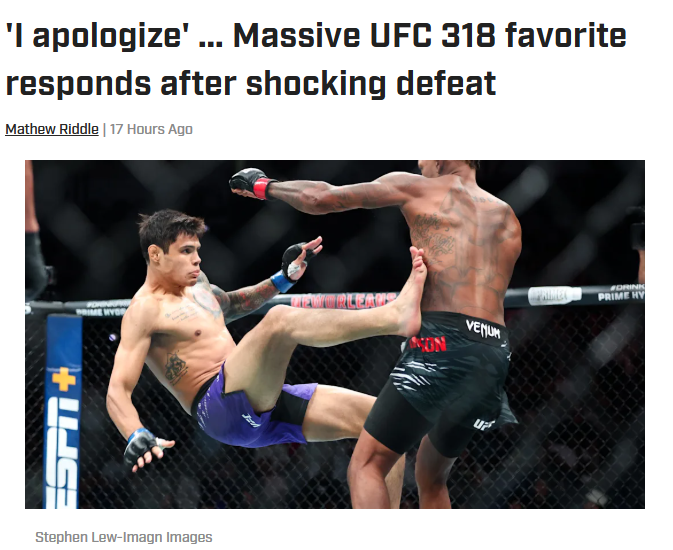 The Menace Shocks Zellhuber at UFC 318