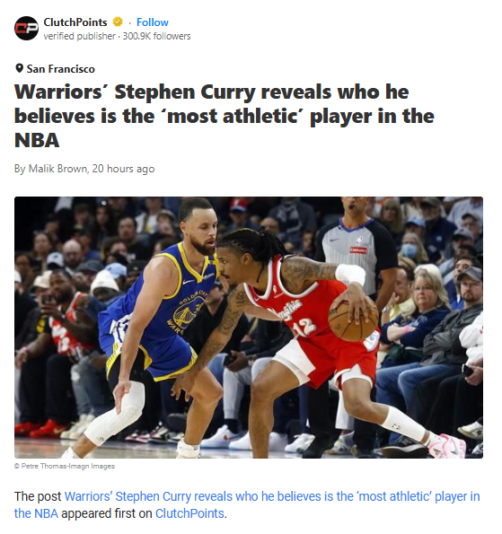 Steph Calls Ja Morant NBA’s Top Athlete
