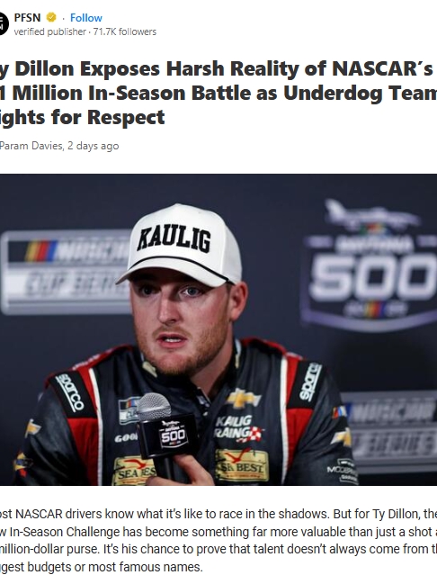 Ty Dillon’s Underdog Run Shakes Up NASCAR