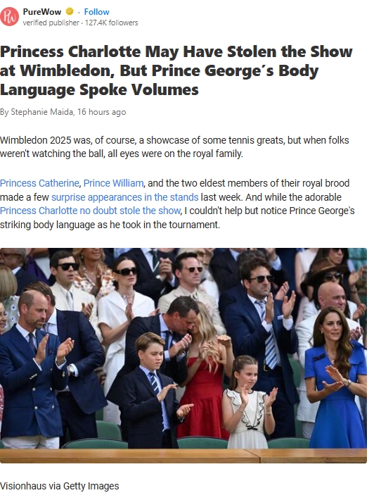 Prince George’s Royal Wimbledon Moment