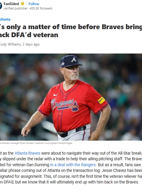 Will Chavez Ever Really Leave the Braves?