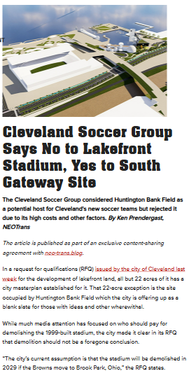 South Gateway Chosen Over Lakefront for CSG