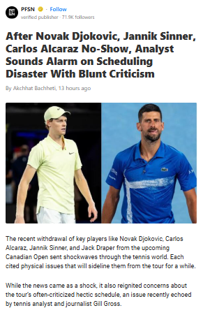 Big 3 Out: Is Tennis Scheduling Broken?