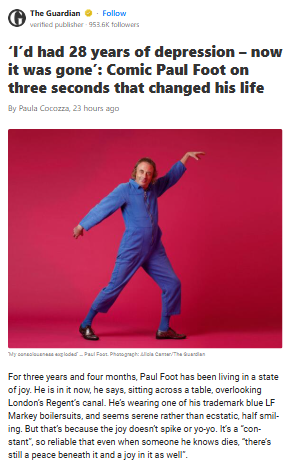 Paul Foot’s 3-Second Life Reset