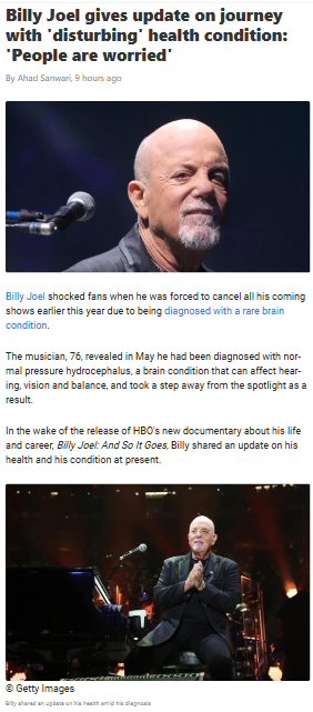 Billy Joel Breaks Silence on Health Scare