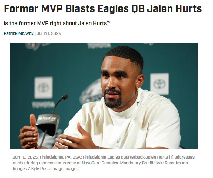 Cam Newton Throws Shade at Hurts