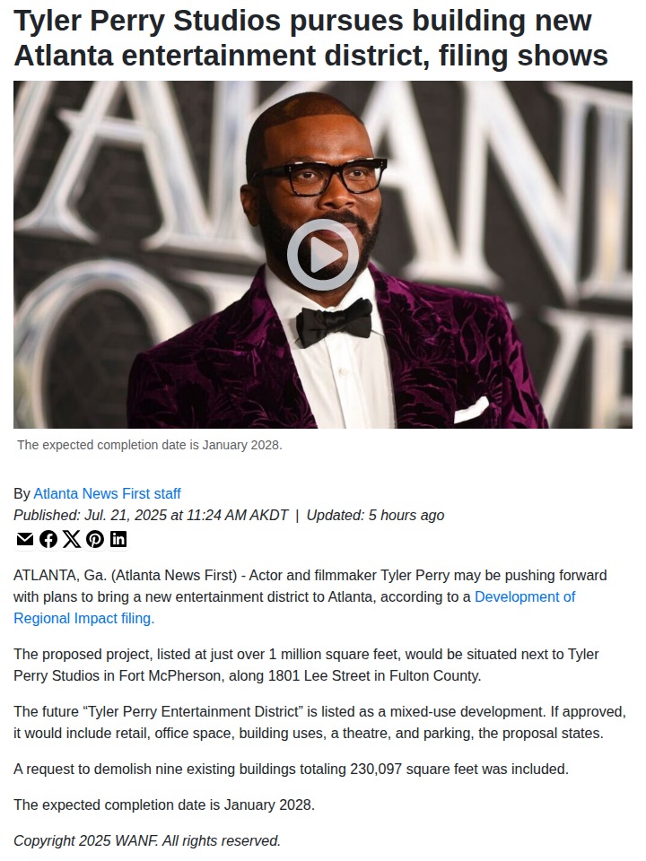 Tyler Perry’s Bold Atlanta Move? 👀