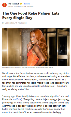 Keke Palmer’s Egg Obsession Revealed