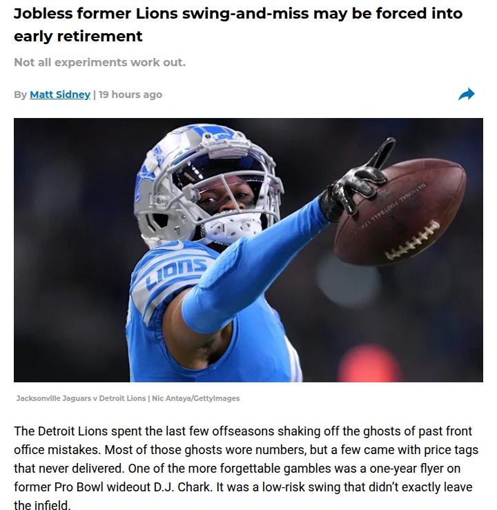 Is D.J. Chark’s NFL Run Already Over?
