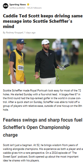 Scheffler’s Secret Weapon: Ted Scott’s Wisdom