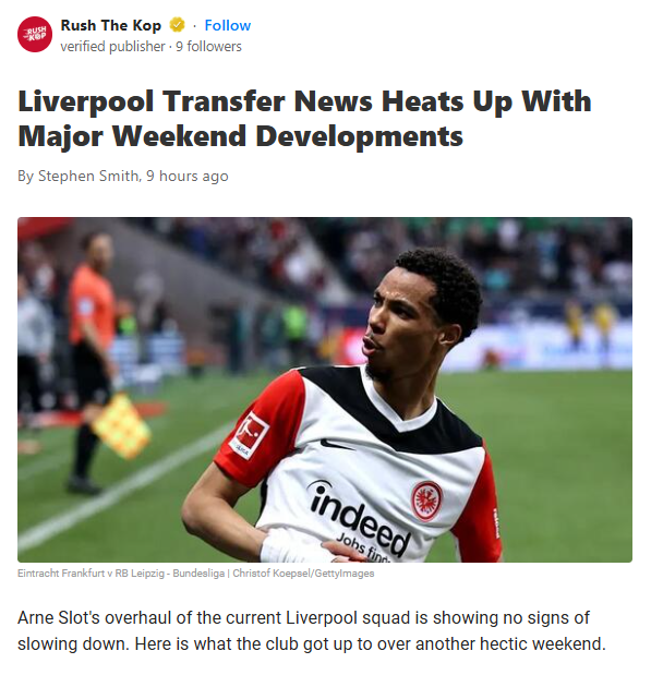 Ekitike to Anfield: The Next Big No.9?