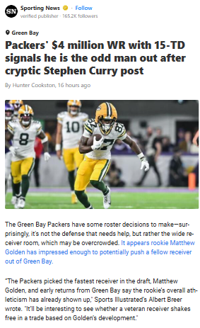 Is Doubs Out? Packers WR Drama Heats Up