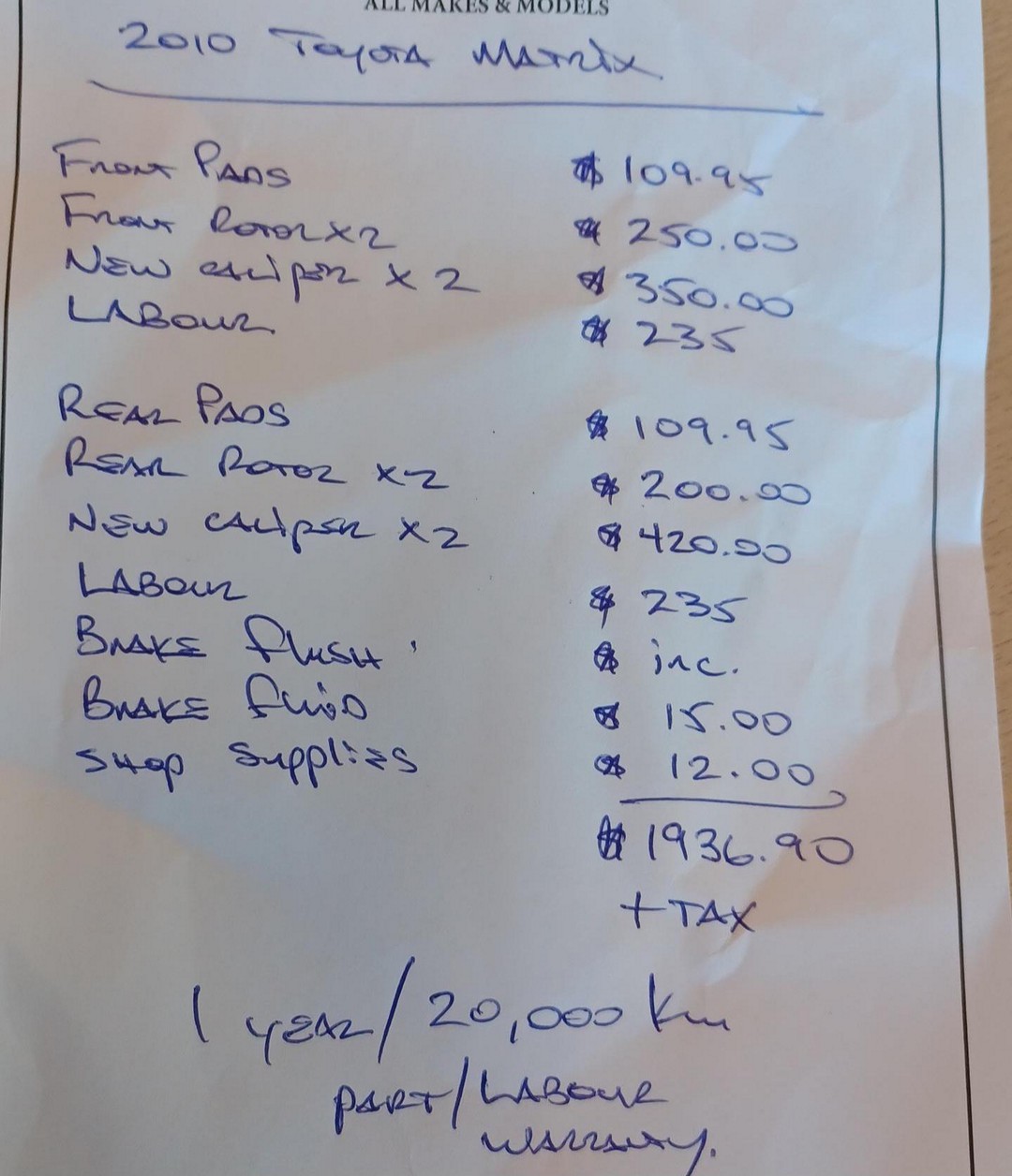 $2300 for Brakes?! Am I Getting Ripped Off Here? 😬 