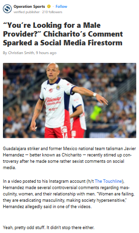 Chicharito’s Hot Take Ignites Debate