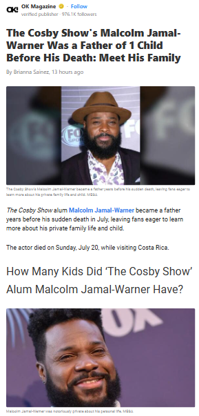 Cosby Show Star’s Secret Family Revealed
