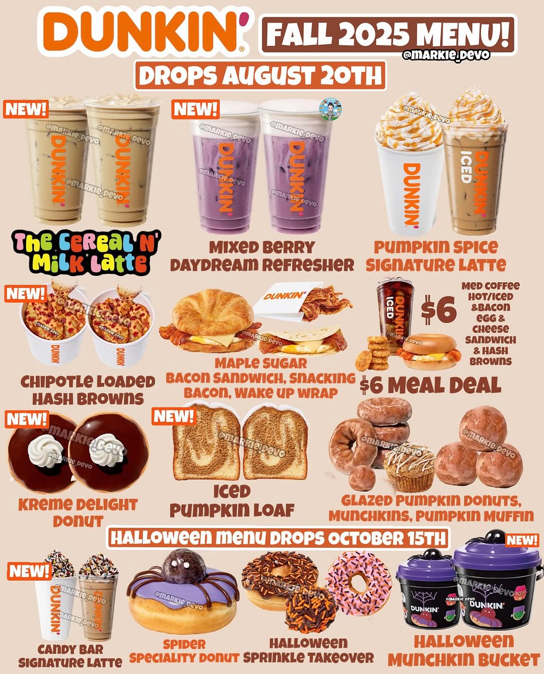 Dunkin’s Fall Menu Leak = Pure Pumpkin Hype