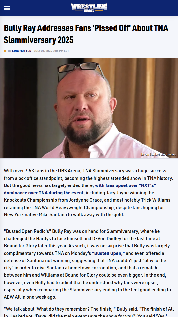 Did TNA Drop the Ball at Slammiversary?