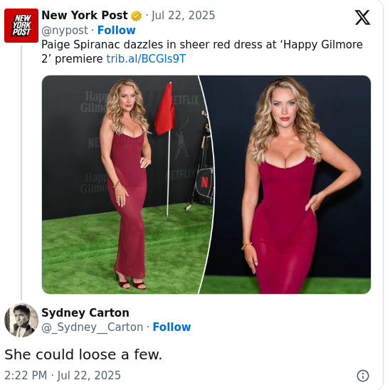 Paige Spiranac Steals ‘Happy Gilmore 2’ Show