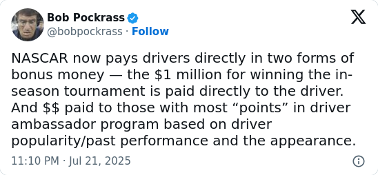 NASCAR’s $1M Twist: Drivers or Owners Win?