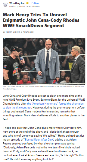 Cena’s ‘We’ Comment: Who’s He Really With?