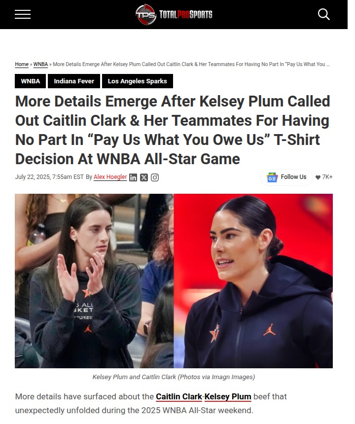 Plum vs. Clark: All-Star T-Shirt Drama Heats Up