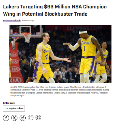 Could KCP Return to the LakeShow?