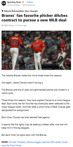 Will Jesse Chavez Reunite with the Braves Again?
