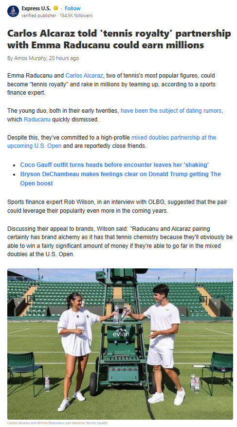 Alcaraz & Raducanu: Tennis Royalty in the Making?