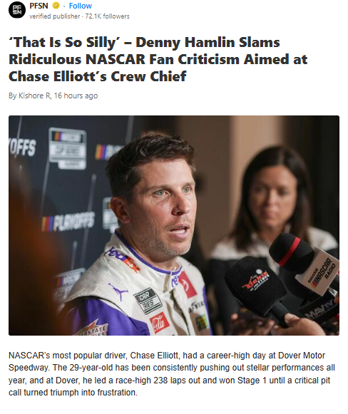 Hamlin Defends Gustafson After Dover Drama