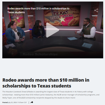Rodeo Drops $10M+ in Scholarships!