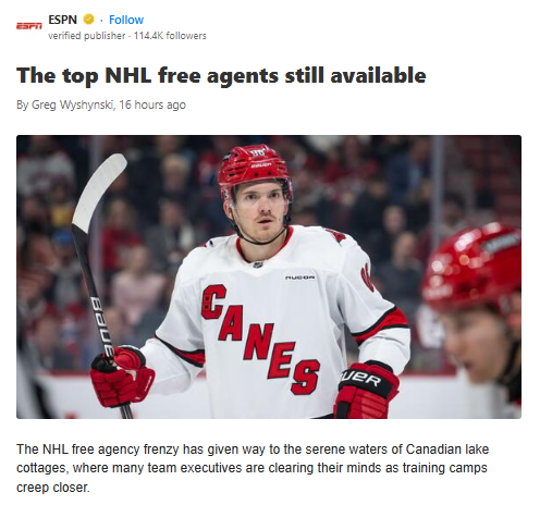 Roslovic Watch: Leafs or Caps Next?