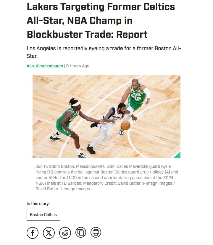 Could Jrue Holiday Flip the Lakers-Celtics Script?