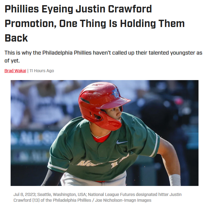 Is It Time for Philly to Unleash Crawford?