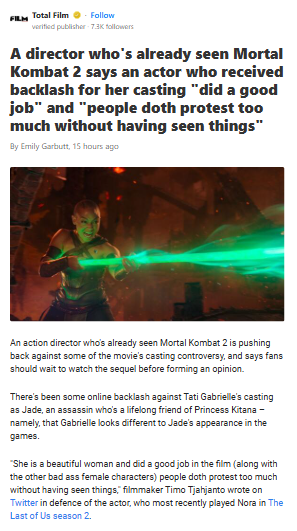 Director Defends MK2 Casting Choices 🎬