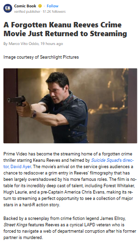 Keanu’s Darkest Role Returns! 🔥