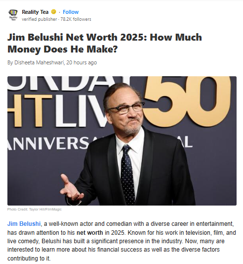 How Jim Belushi Keeps Cashing In